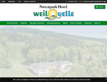 Tablet Screenshot of naturparkhotel.de